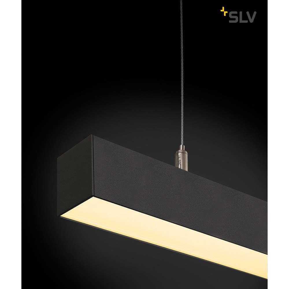 Q-Line Dali Pendelleuchte in Schwarz mit warmweißen LEDs und Dimmfunktion, moderne Lichtlösung für jeden Raum.