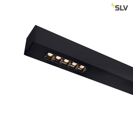 Q-Line LED Deckenaufbauleuchte 1m Schwarz 3000K