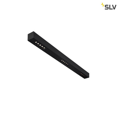 Q-Line LED surface-mounted ceiling light 1m black 4000K in an elegant black design for optimal illumination.