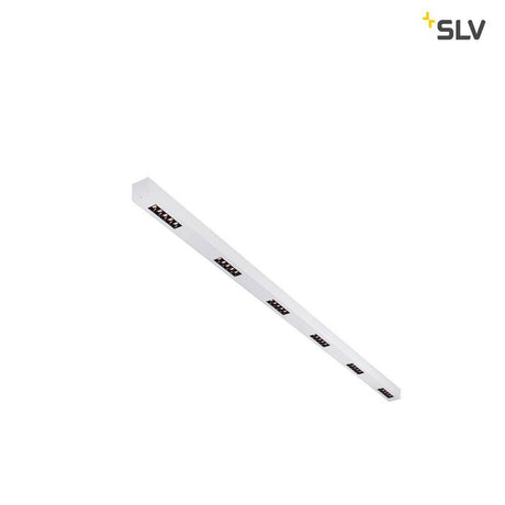 Q-Line LED Deckenaufbauleuchte 2m Silber 3000K mit stilvollem weißen Gehäuse und hoher Leuchtdichte