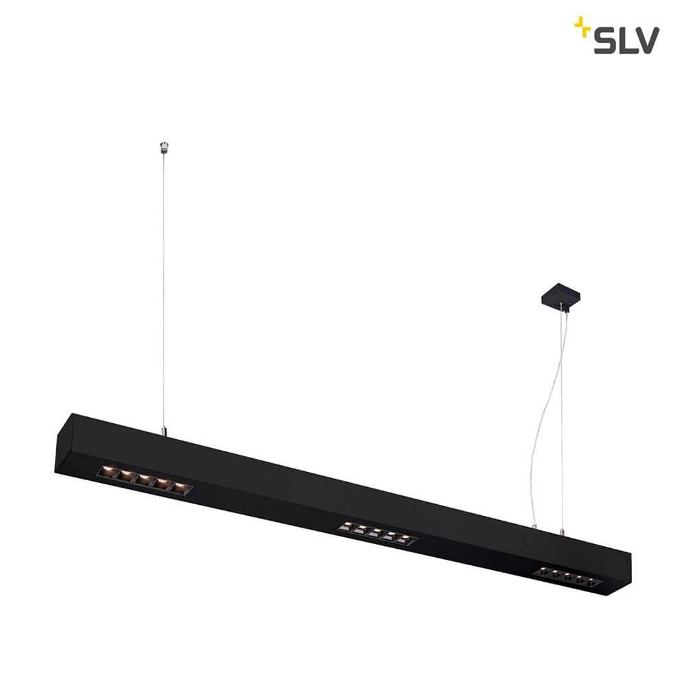 Q-Line LED Pendelleuchte 1m Schwarz 3000K in modernem Design mit hochwertigen LED-Leuchten.