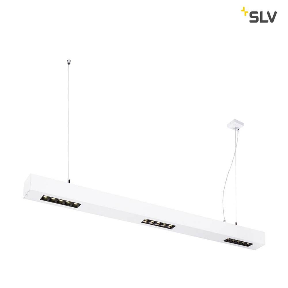 Q-Line LED Pendelleuchte 1m Weiß 4000K mit modernem Design und TRIAC dimmbaren LED-Treiber.