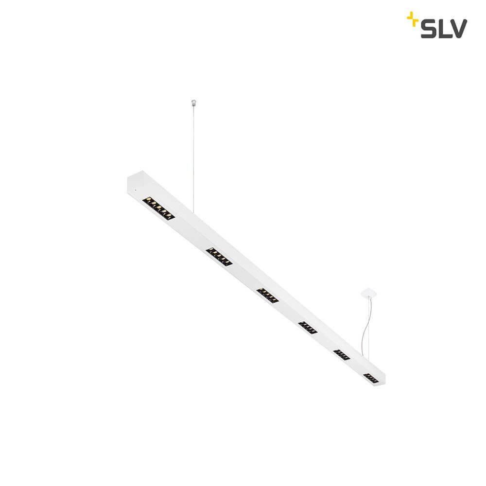 Q-Line LED Pendelleuchte 2m Weiß 4000K - moderne Deckenleuchte in elegantem Design mit hoher Leuchtdichte.