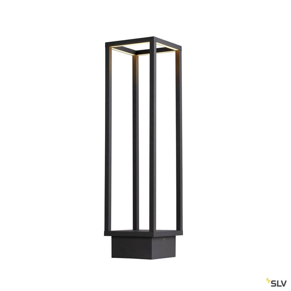 Quadrulo LED Außen Stehleuchte Anthrazit in modernem Design aus Aluminium für den Außenbereich.