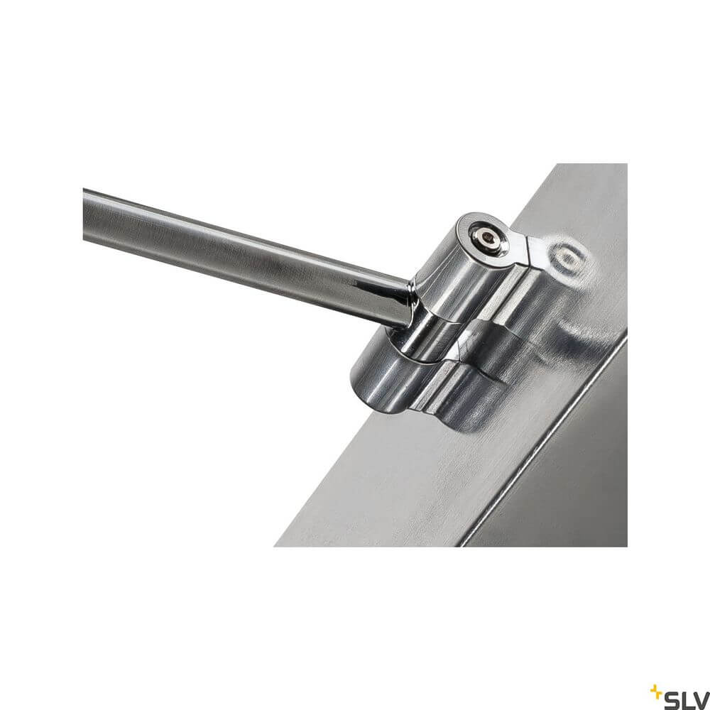 Detailansicht der Retrato D Wandlampe 3000K Grau mit modernem Design und elegantem Metallfinish.