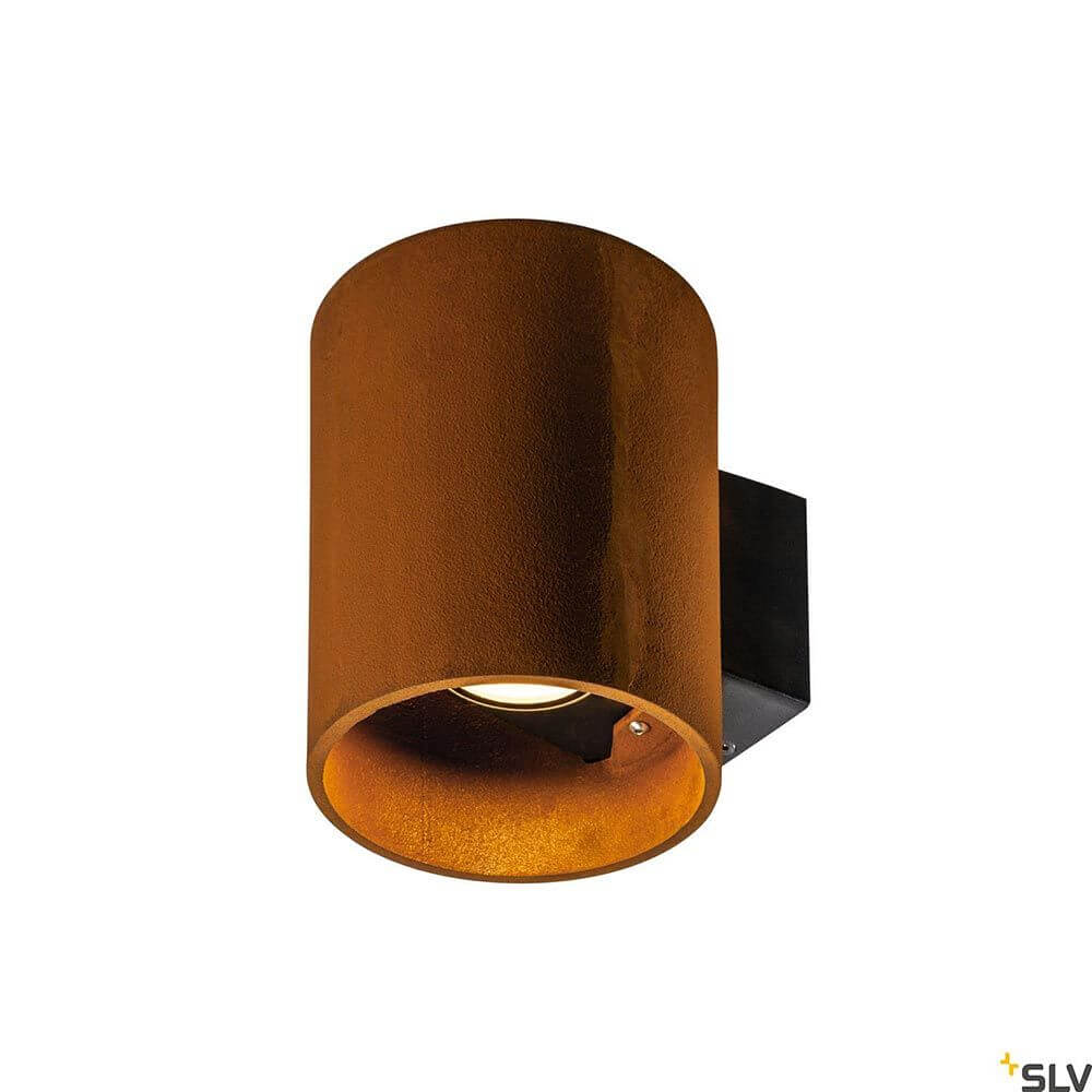 Rusty LED Wandaufbauleuchte Up&Down Outdoor Rost CCT in rosten Tönen mit indirekter Beleuchtung.