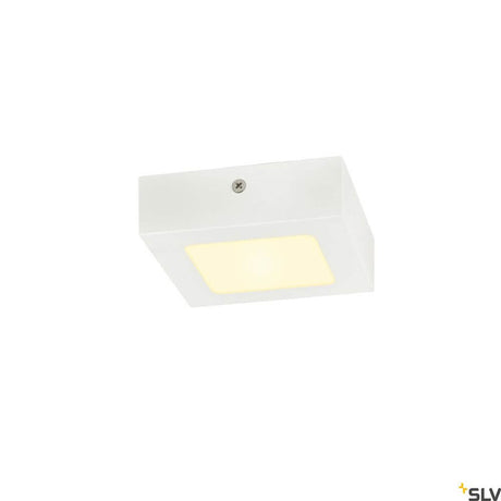 Senser 12 LED surface-mounted lamp 3000K square white in white with a square design and warm light