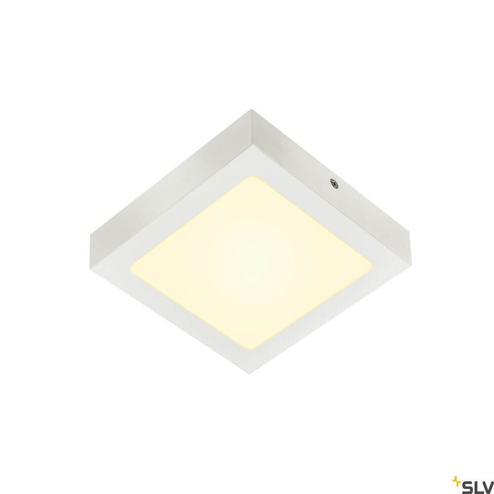 Senser 18 LED Aufbauleuchte 3000K Eckig Weiß - quadratische Deckenleuchte in elegantem Weiß.