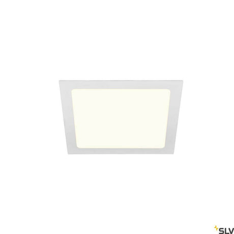 Senser 24 LED Deckeneinbauleuchte Weiß, weiße LED Deckenleuchte für Büros, Küchen und Flure