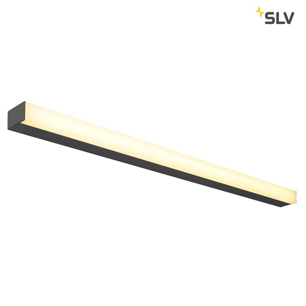 Sight LED Wand- & Deckenleuchte Schwarz im modernen Design mit einer klaren LED Leuchtfläche.