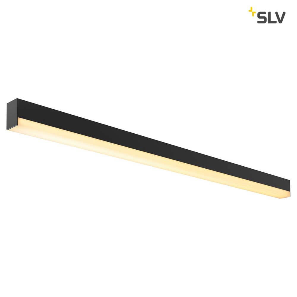 Sight LED Wand- & Deckenleuchte Schwarz mit integrierten LEDs im minimalistischen Design.