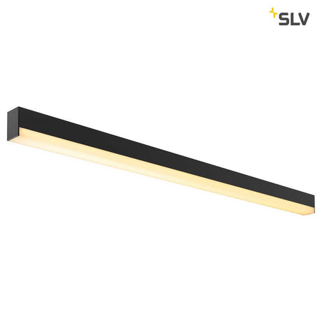 Sight LED wall and ceiling light black with integrated LEDs in a minimalist design.