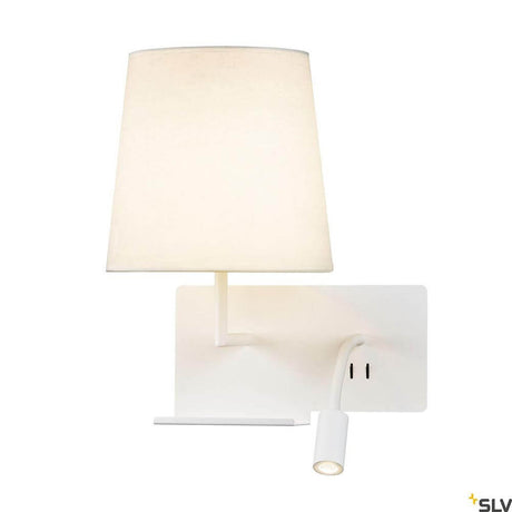 Somnila Flex LED wall-mounted light White incl. USB with elegant design and integrated USB port.