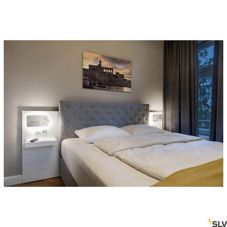 Somnila Spot LED Wandaufbauleuchte inkl. USB als moderne Bett- und Leseleuchte im Schlafzimmer