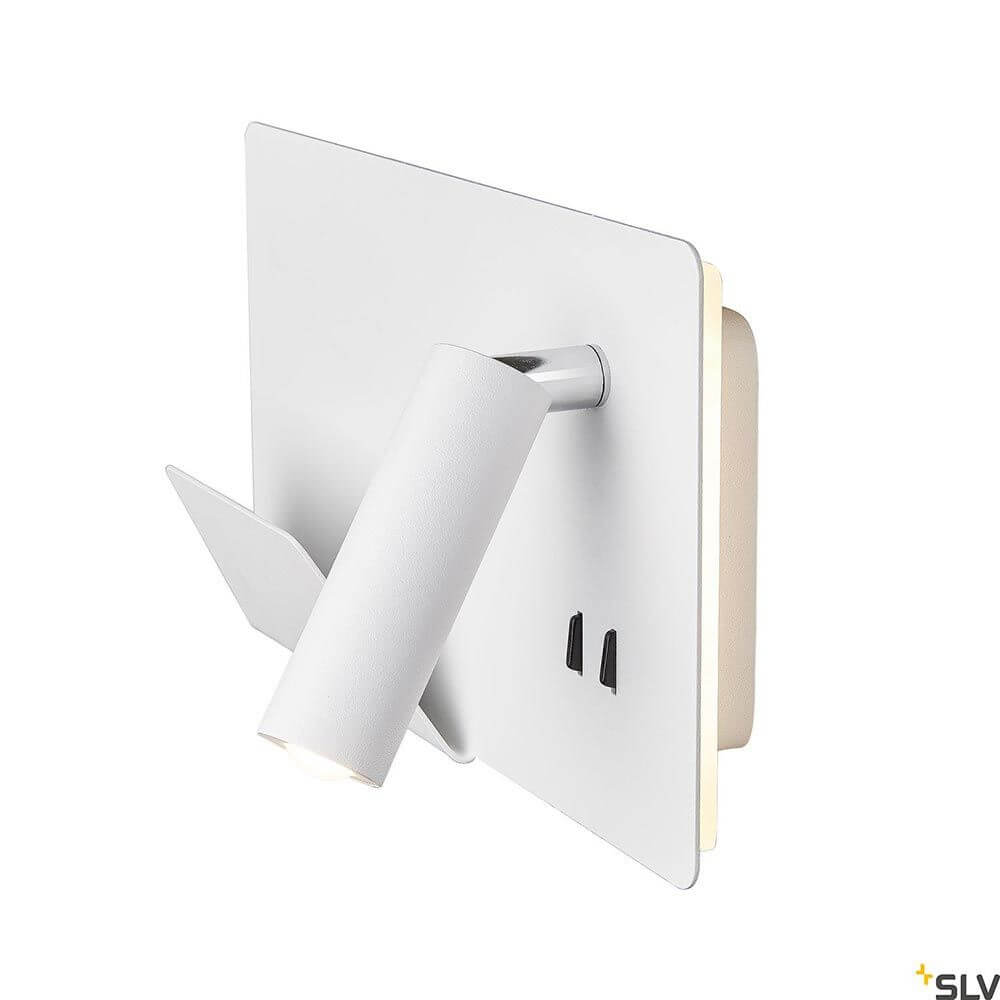 Somnila Spot LED Wandaufbauleuchte inkl. USB in modernem Design mit Smartphone Halter.