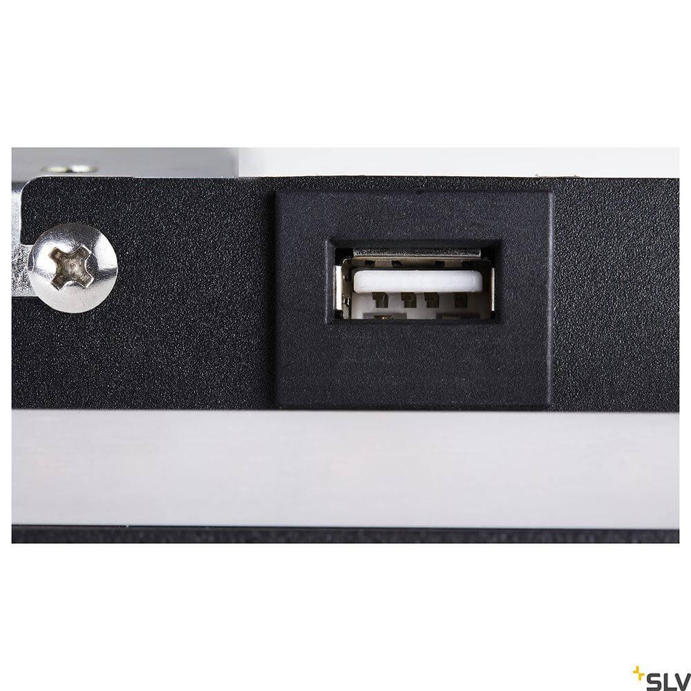 Somnila Spot LED Wandaufbauleuchte inkl. USB Anschluss detailansicht.