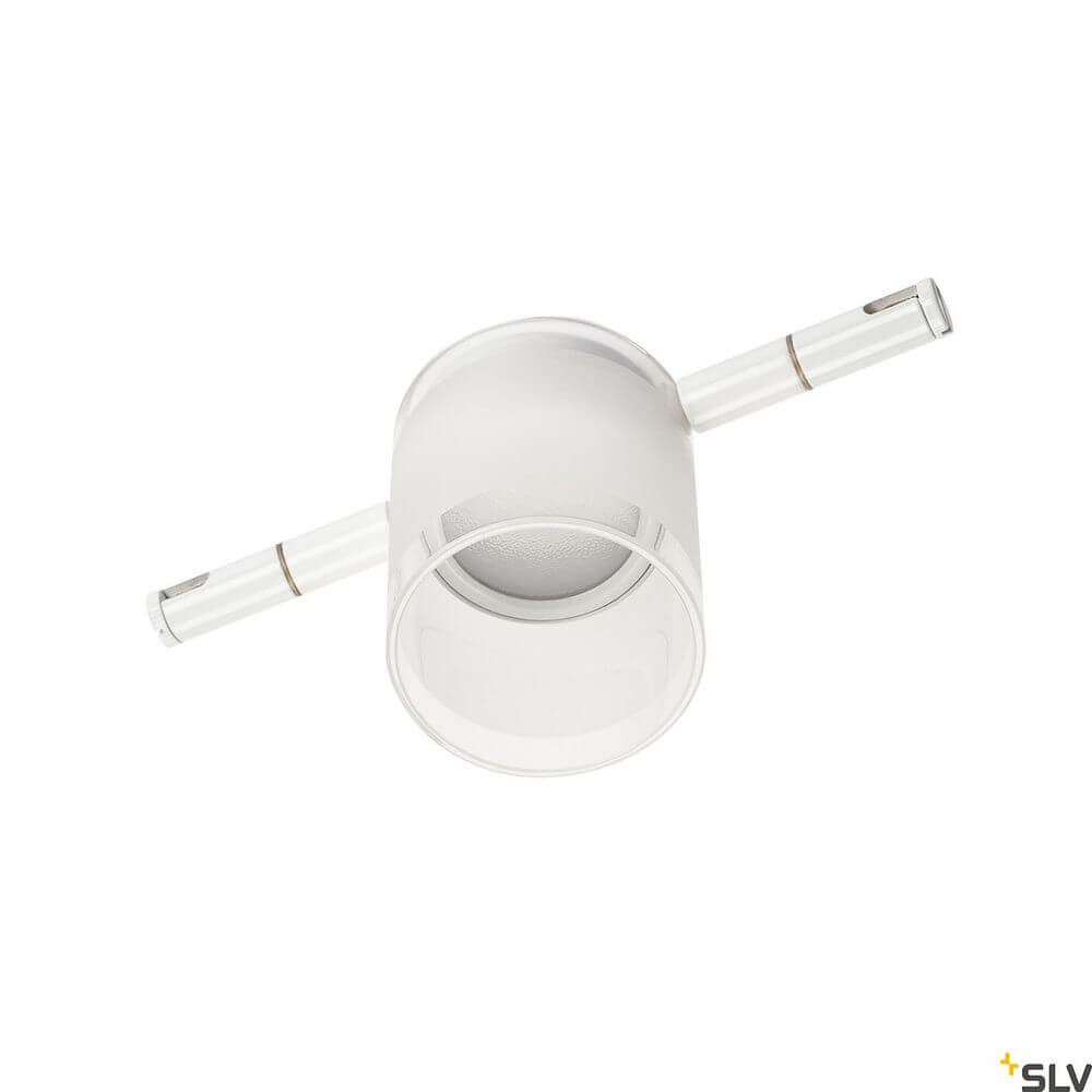 Tenseo Comet 2700K Weiß - Deckenspot mit elegantem, rundem Design in Weiß und transparenten Akzenten.