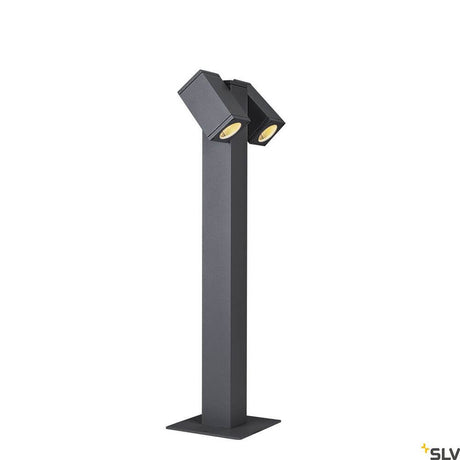 Theo Pathlight Double QPAR51 Antracit gulvlampe med dobbelt lyshoved i antracit