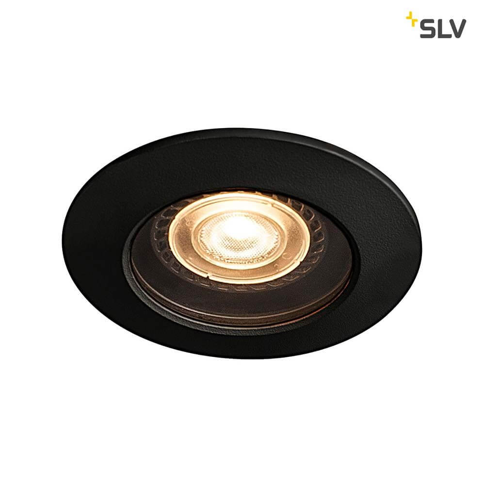 Varu QPAR51 Außen-Einbauleuchte Schwarz IP20/65 mit warmweißer LED in schwarzem Design