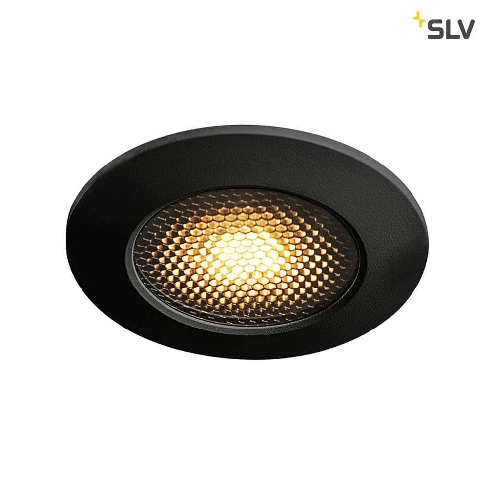 Varu QPAR51 Außen-Einbauleuchte Schwarz IP20/65 mit warmweißer LED Beleuchtung