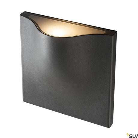 Vilua II LED Wandlampe Anthrazit 3000K IP54 100° 810lm, moderne anthrazitfarbene Außenwandleuchte von SLV