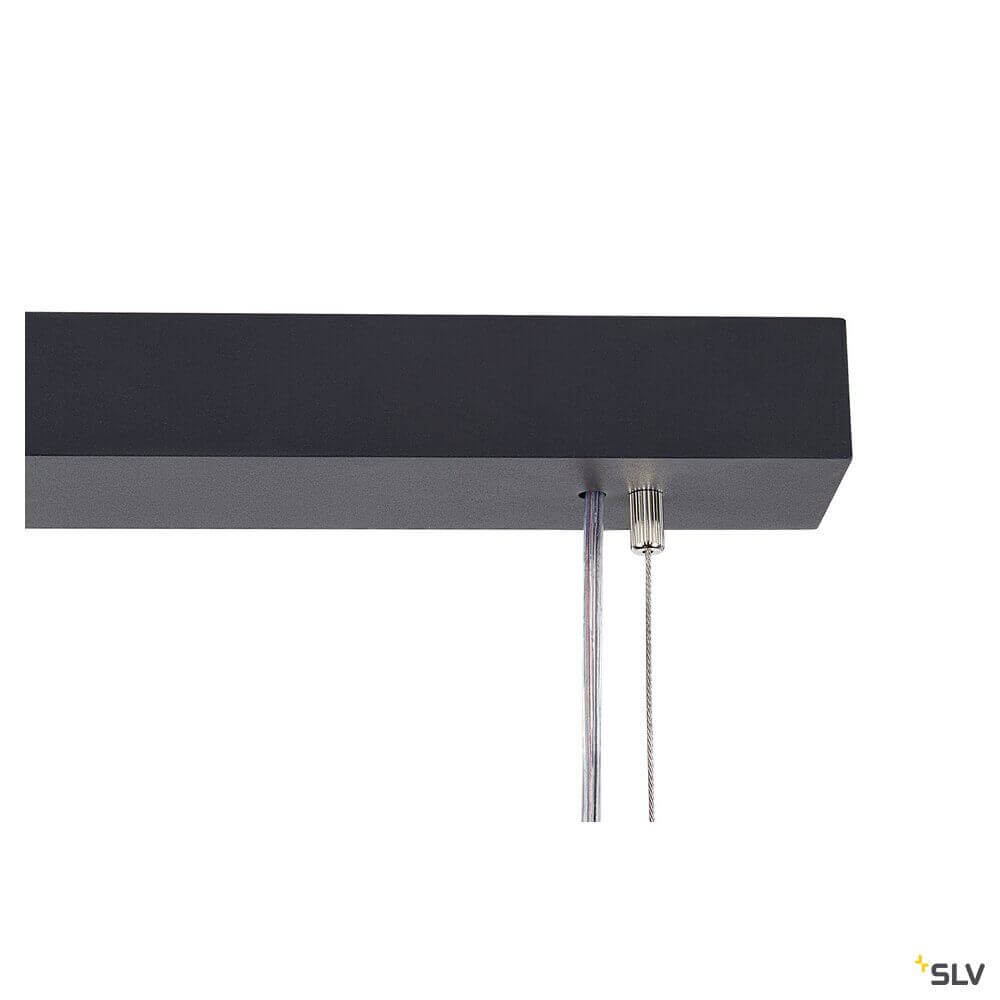 Worklight LED Pendelleuchte 120cm Dali Montageansicht mit Zuleitung und Treiber.