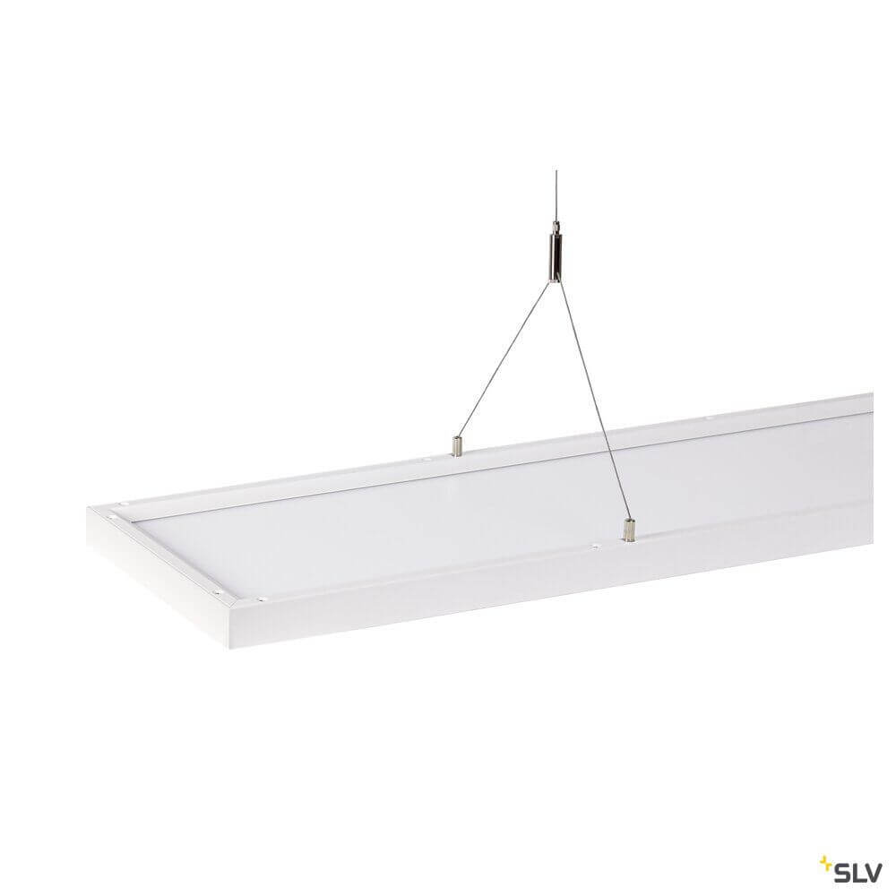 Worklight LED Pendelleuchte 120cm Dali in Weiß mit stabiler Aufhängung für modernes Büro