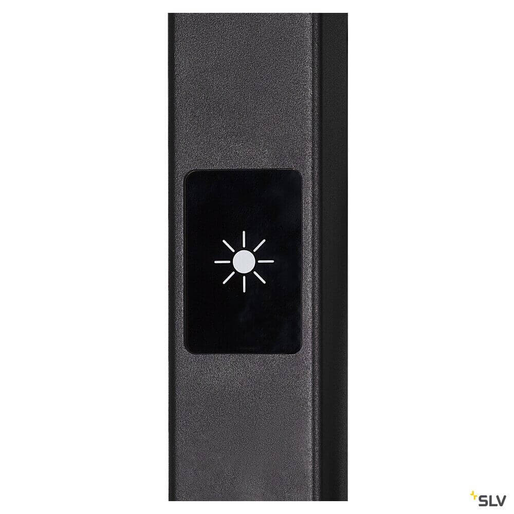 Detailansicht des Touch-Dimmers der Worklight LED Tischleuchte mit Sensor.