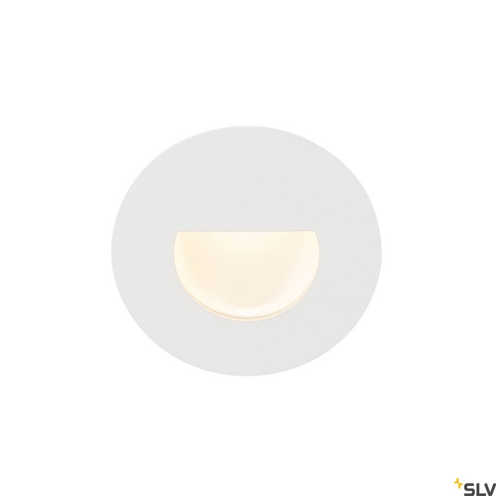 Woro Einbau-Wandlampe in Weiß mit 2700K Licht, ideal für moderne Innenräume.