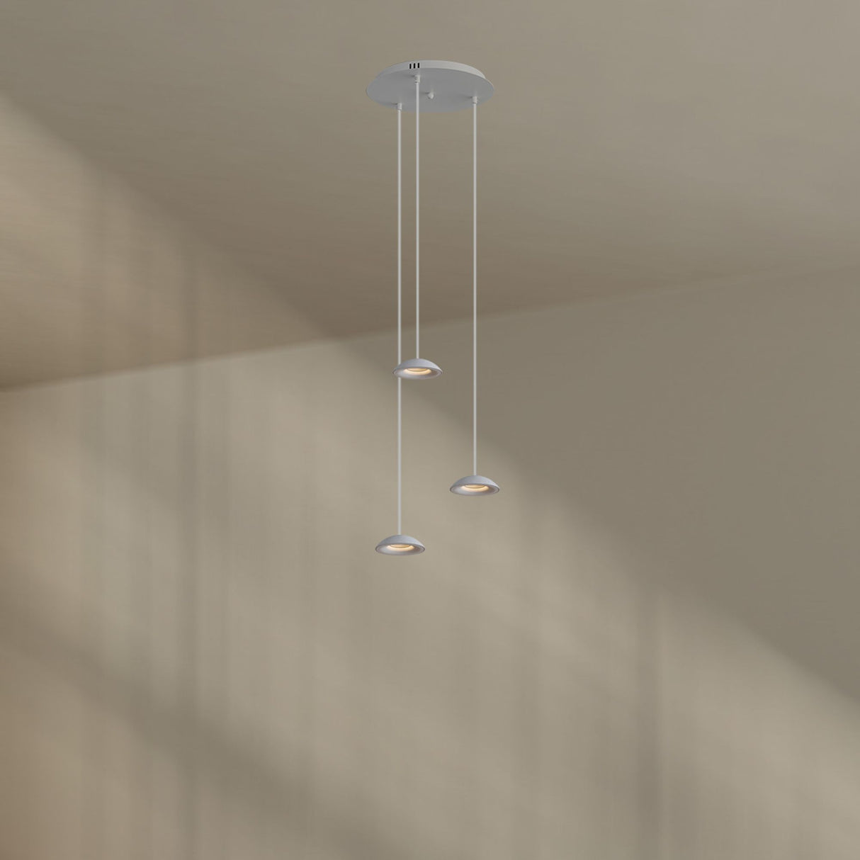 s.luce Modułowa lampa wisząca z baldachimem 3-światłowym lub 5-światłowym