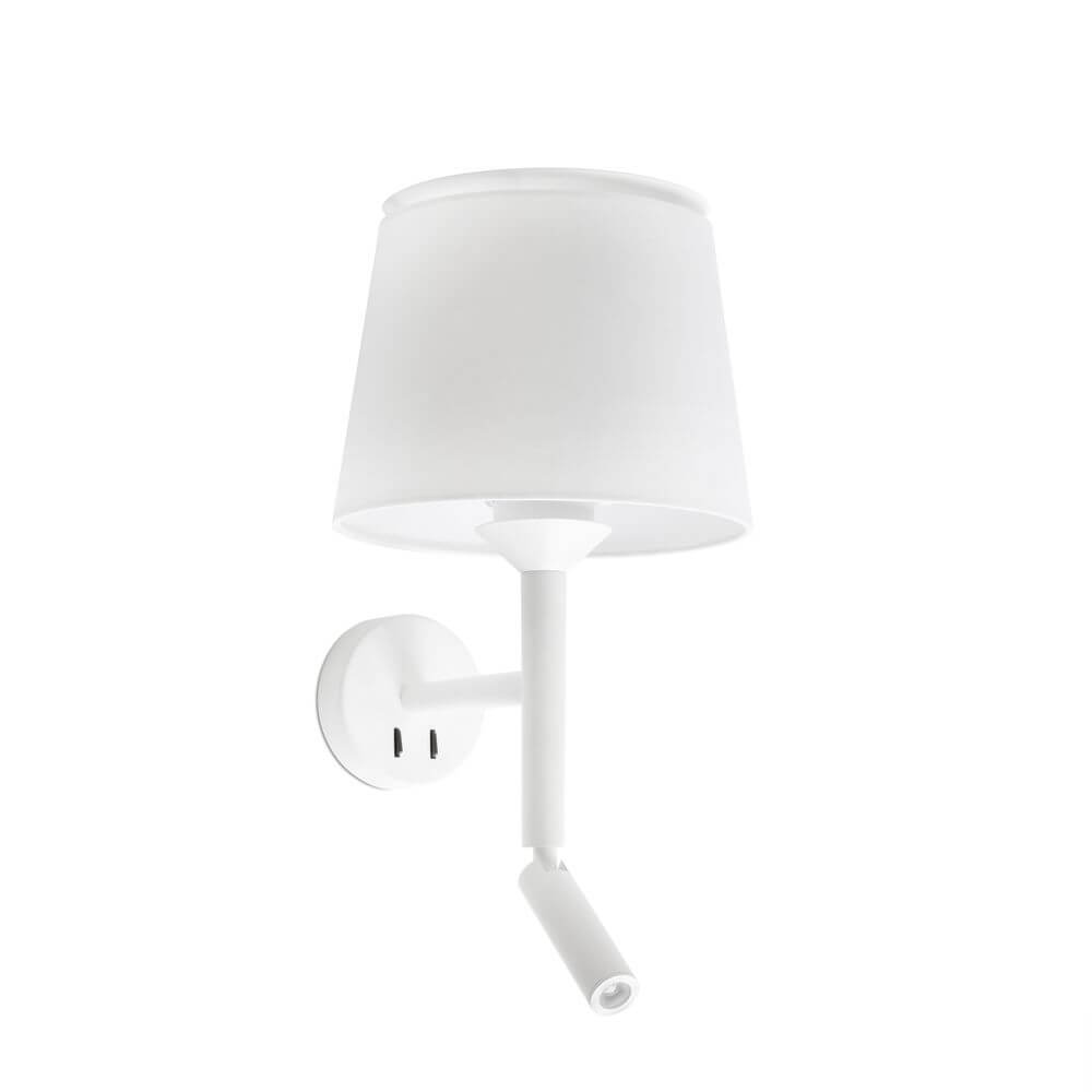 Savoy Wandleuchte mit LED Lesearm (ohne Schirm) in elegantem Design, ideal für Wohnräume.