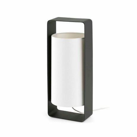 Schirm-Tischleuchte LULA Schwarz, Weiß mit modernem Design und eleganter Form, ideal für jeden Raum.