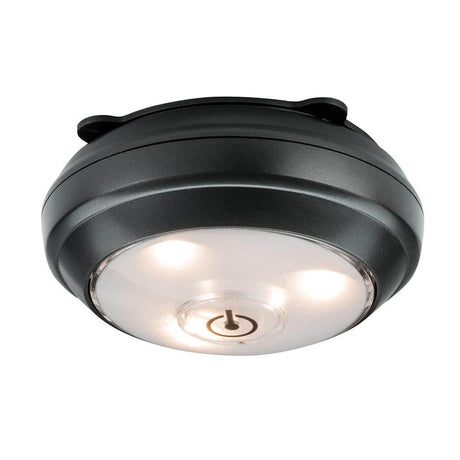 Schrankleuchte ButtonLED 1er-Spot schwenkbar batteriebetrieben mit schwenkbarem Spot und kabelloser Montage.