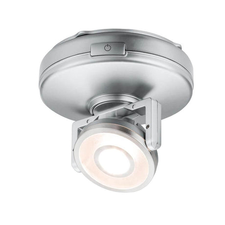 Lampe d’armoire LED Rotate spot simple dimmable à piles, spot orientable, idéale pour les cuisines, bureaux, ateliers.