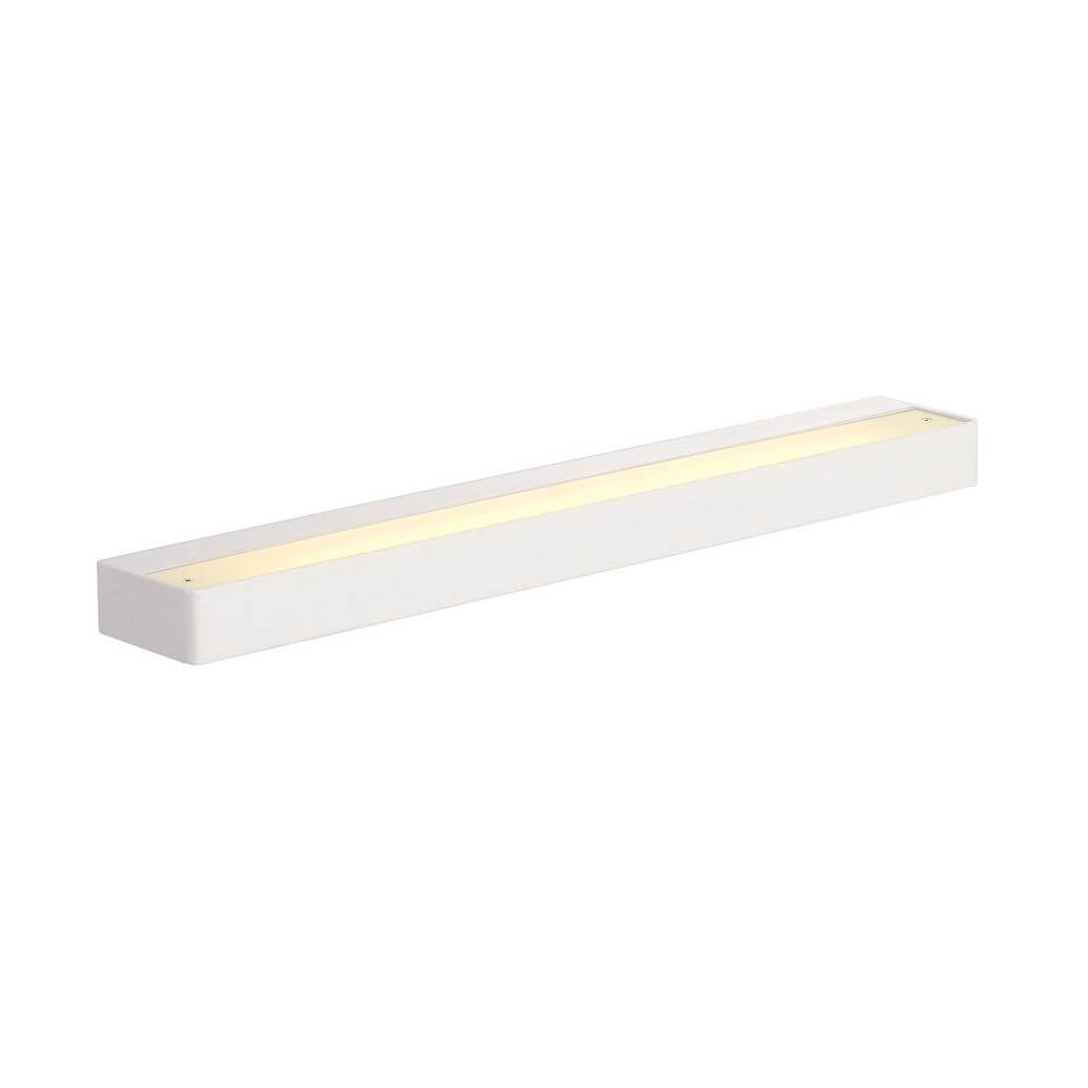 Sedo LED 14 Wandleuchte eckig Weiß Glas satiniert mit satiniertem Glas und Aluminium