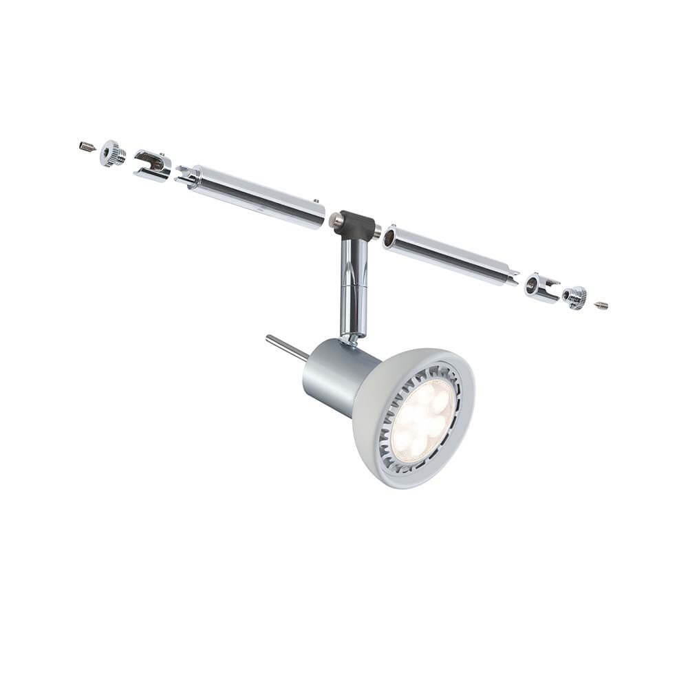 Seilspot Sheela GU5,3 in modernem Design, geeignet für flexible Lichtgestaltung an Wand und Decke.