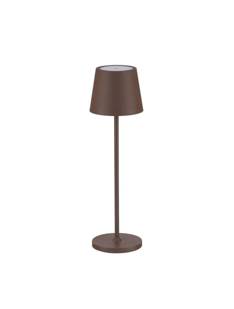 Seina LED Außentischleuchte 3000K IP54 in braunem Design, perfekt für Innen- und Außenbereiche.