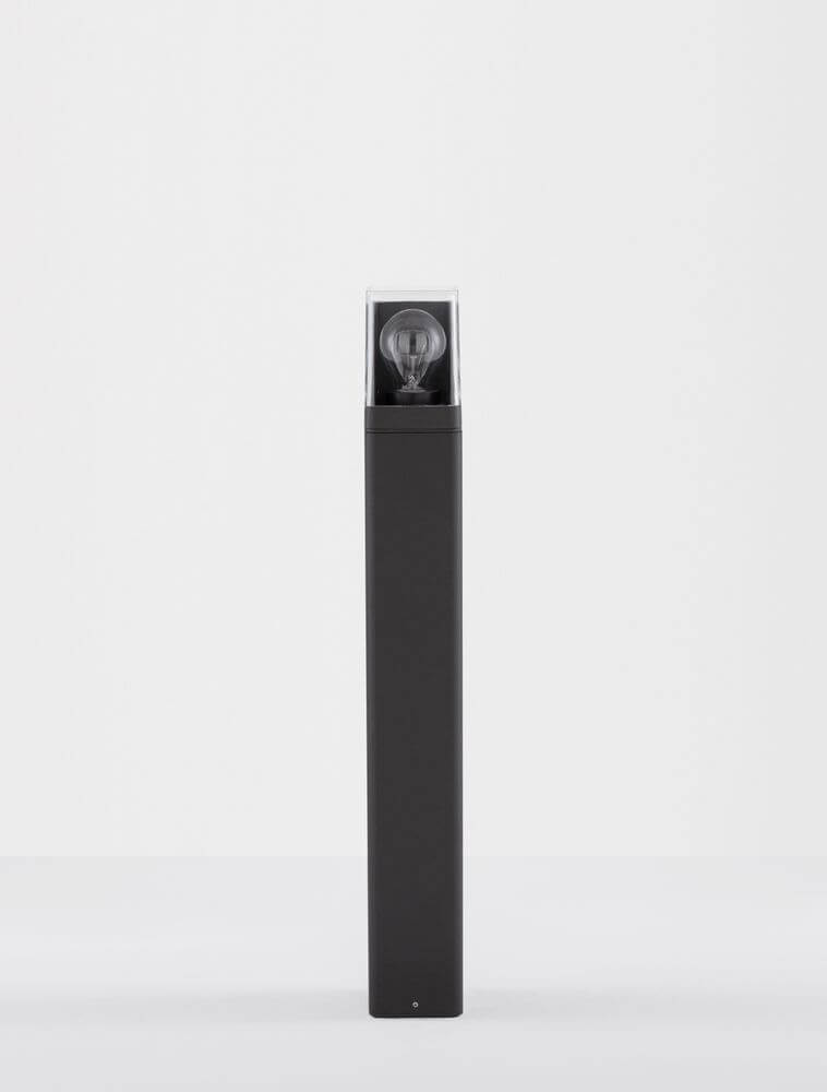 Selena Außenwegeleuchte E27 Rechteckig Anthrazit IP65 von Nova Luce, elegantes Design in anthrazitfarbenem Aluminium.