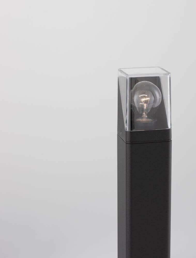 Selena Außenwegeleuchte E27 Rechteckig Anthrazit IP65 mit edlem Design und klaren Linien.