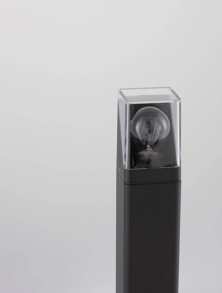 Selena Außenwegeleuchte E27 Rechteckig Anthrazit IP65 im eleganten Design.