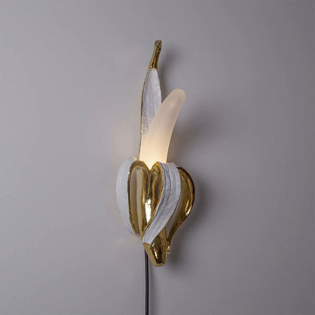 Seletti Banana Phooey Tischleuchte Goldfarben, Bananenlampe von Studio Job, polierte Bronze, kreative Innenbeleuchtung.