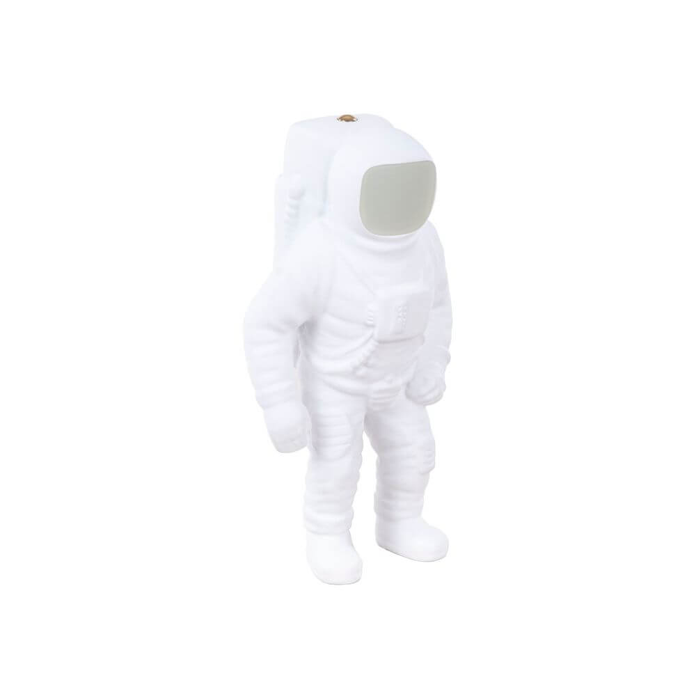 Seletti Flashing Starman LED-Tischlampe dimmbar Warmweiß – weißer Astronauten-Lampenfigur aus Harz, warmes dimmbares Licht für Wohnzimmer und Dekoration