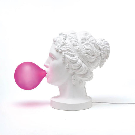 Seletti Grace LED-Tischleuchte Weiß, Pink