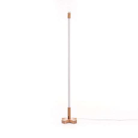 Stojak z drewna Seletti do lampy stołowej LED Linea