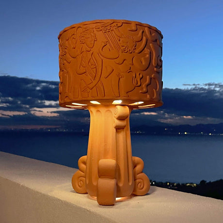 Seletti Magna Graecia DEA Outdoor-Tischleuchte Terracotta