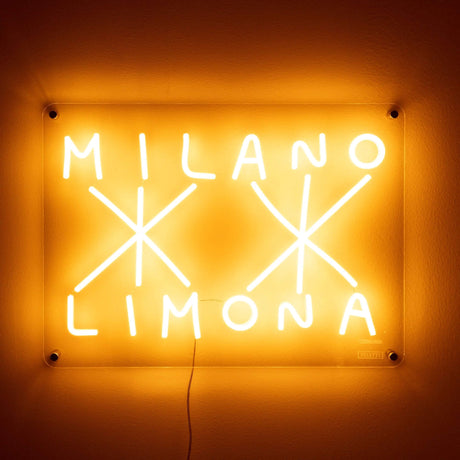 Letreiro LED Seletti Milano-Limona Amarelo