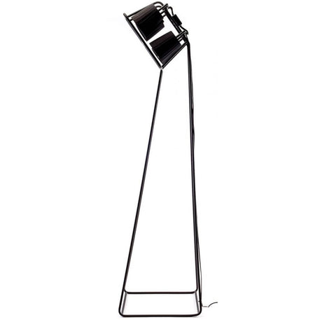 Elegant Seletti Multilamp floor lamp in industrial design with versatile combinations in black.