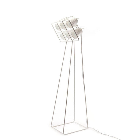 Seletti Multilamp floor lamp in industrial design, elegant lighting with versatile combinations in white.