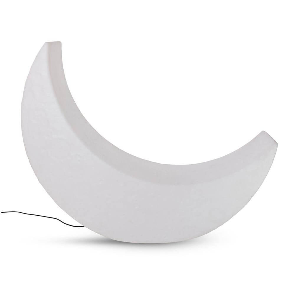 Seletti My Moon Mond Bodenleuchte für Innen- & Außenbereich IP44 in Form eines leuchtenden Halbmonds