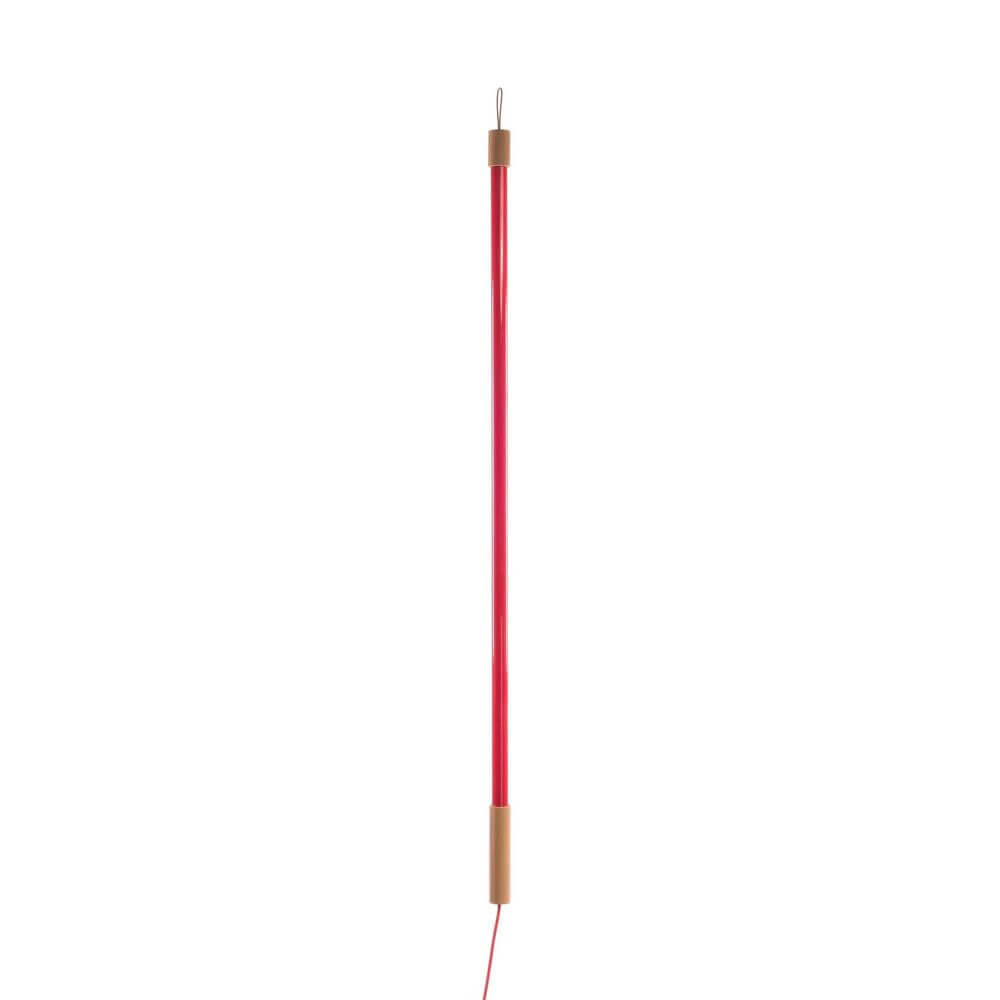 Alt Tag: Seletti Superlinea LED-Leuchte 141cm rote Stehleuchte schlankes Design aus Linea Kollektion